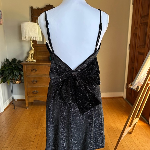 Altar'd State Black Glitter Dress Size M - Picture 2 of 5